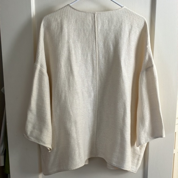 Exquisite EILEEN FISHER Linen Boxy Jacket size XL - Picture 10 of 12